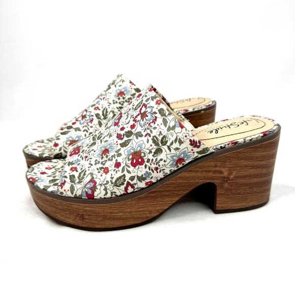 Life Stride Paradise Sandal Floral Platform Clogs 7 - Picture 3 of 9